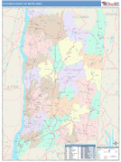 Dutchess County Metro Area Digital Map Color Cast Style